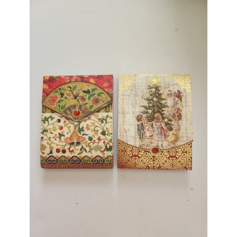 2 Decorative, jewel-embellished Note Pads B7